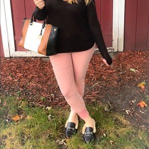 Pink skinny jeans